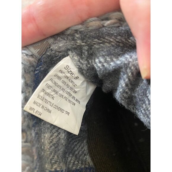 Muk Luks Women's Grey Soft Warm Slipper Booties - 8 - Picture 9 of 13